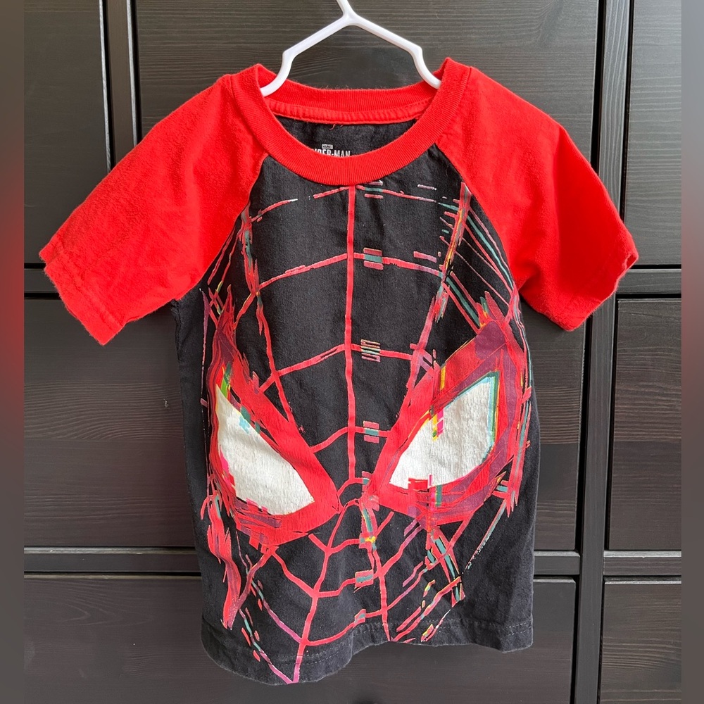 Kids Spider-Man Costume T-Shirt - Red & Black